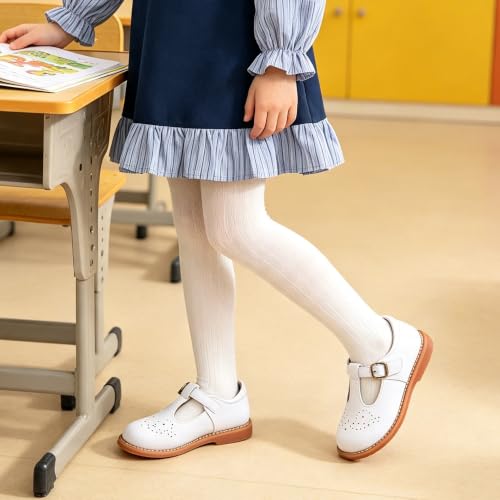 Image of GINFIVE Toddler Girls Mary Jane School Oxford Dress Flat Shoes for Wedding