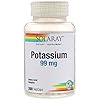 Solaray Potassium 99mg, Fluid & Electrolyte Balance Formula, Heart, Nerve & Muscle Function Support 200ct