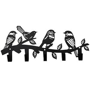 Metalbirdcoathookswallartdecorbirdhangersandkeyholderanimalthemehookssweethomedecorforstoragelivingroomhallwayofficeblack  Urban Country Home Decor Metal bird coat hooks wall art decor bird hangers and key holder animal theme hooks sweet home decor for storage living room hallway office black  urban country home decor