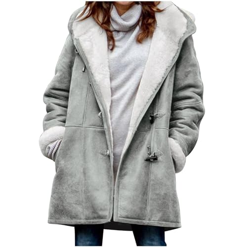KOG Winterjacke Damen Fleecejacke Jacken Mode Wintermantel Laufjacke...