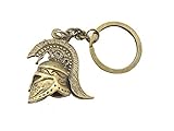 BOMUKE Spartan Helmet Keychain - Bronze Metal Keychain - Spartans Theme - Adult Male - 1 Count