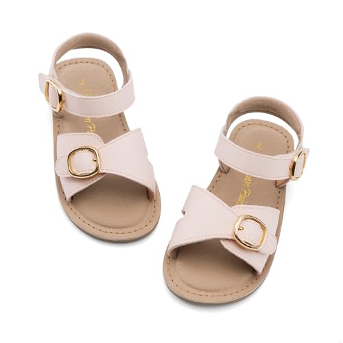 Image of DREAM PAIRS Girls Sandals Fashion Sandal with Adjustable Straps Open-Toe Comfortable Summer Shoes for Toddler Little Kid