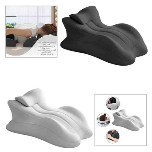 Image of Wedge Prone Position Bed Pillow Kit Multifunctional for Backrest Lightweight Dark Grey