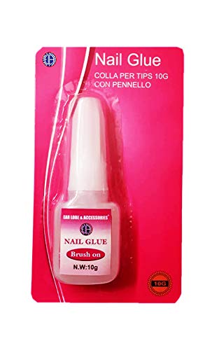 [Ear Lobe & Accessories] Brush On Nail Glue 10ml - Strong Adhesive, Quick Drying Nail Glue for Acrylic Nails, Press On Nails, Nail Tips & Nail Art Decorations - Long Lasting & Easy Application-image-25