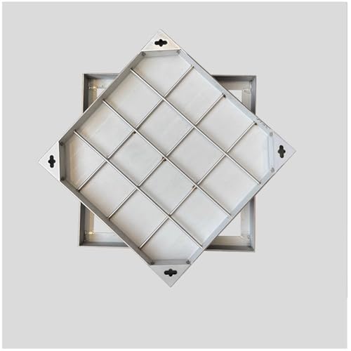 Couvercle de fosse septique haut de gamme en acier inoxydable, regard de 60x60cm invisible