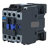 NXC Series Industrial AC Magnetic Contactor, Black, 24V-380V Compatible, Multiple Current Ratings 09-32A, LC1 Model (NXC-18 36V)