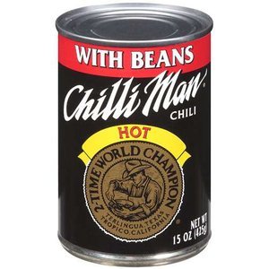 Chili Man with Beans Hot, 15-Ounce (Pack of 12)