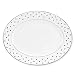 Kate Spade New York Women's Larabee Road Platinum 13" Oval Platter White Serveware
