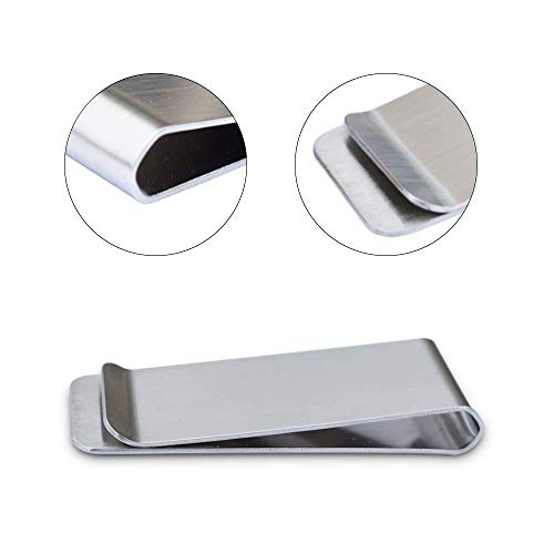 Cozihom Stainless Steel Money Clips, Money & Cards Holder, Minimalism Wallet Clips, Super Slim & Durable, Pack Of 6 #TOP3