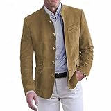 GENERISCH ANZUG WILDLEDER HERREN SAKKO JACKE JACKETT BRITISCHER STIL BLAZER LÄSSIGE ANZÜGE SAKKOS FÜR ELEGANTE FREIZEITANZUG MIT TASCHEN UND KNÖPFEN
