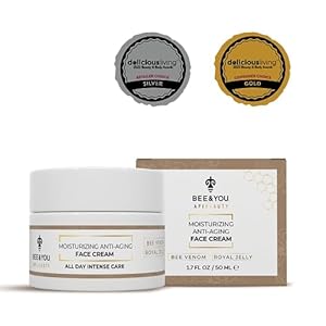 BEE and YOU Anti-Aging, Anti-Rimpel Gezichtscrème, 1 Week Resultaten, Behandeling voor Fijne Lijntjes en Rimpels, Moisturizer, Huidverzorging, Royal Jelly, Propolis Extract, Bijengif, Vitamine B5, E,