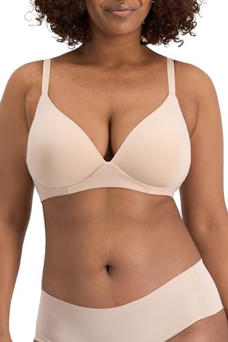 Bonds Women's Invisi Wirefree Bra, Base Blush (1 Pack), 16B
