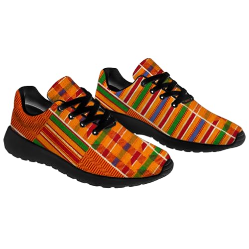 African Kente Shoes for Men Women Lightweight Comfort Running Tennis Walking Sneakers Birthday Gift for Boys Girls4
