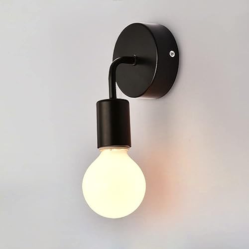 Mjsdjof Mini aplique de pared minimalista moderno, lámparas de pared de metal, 1 luz, lámpara de pared de estilo escandinavo para pasillos,