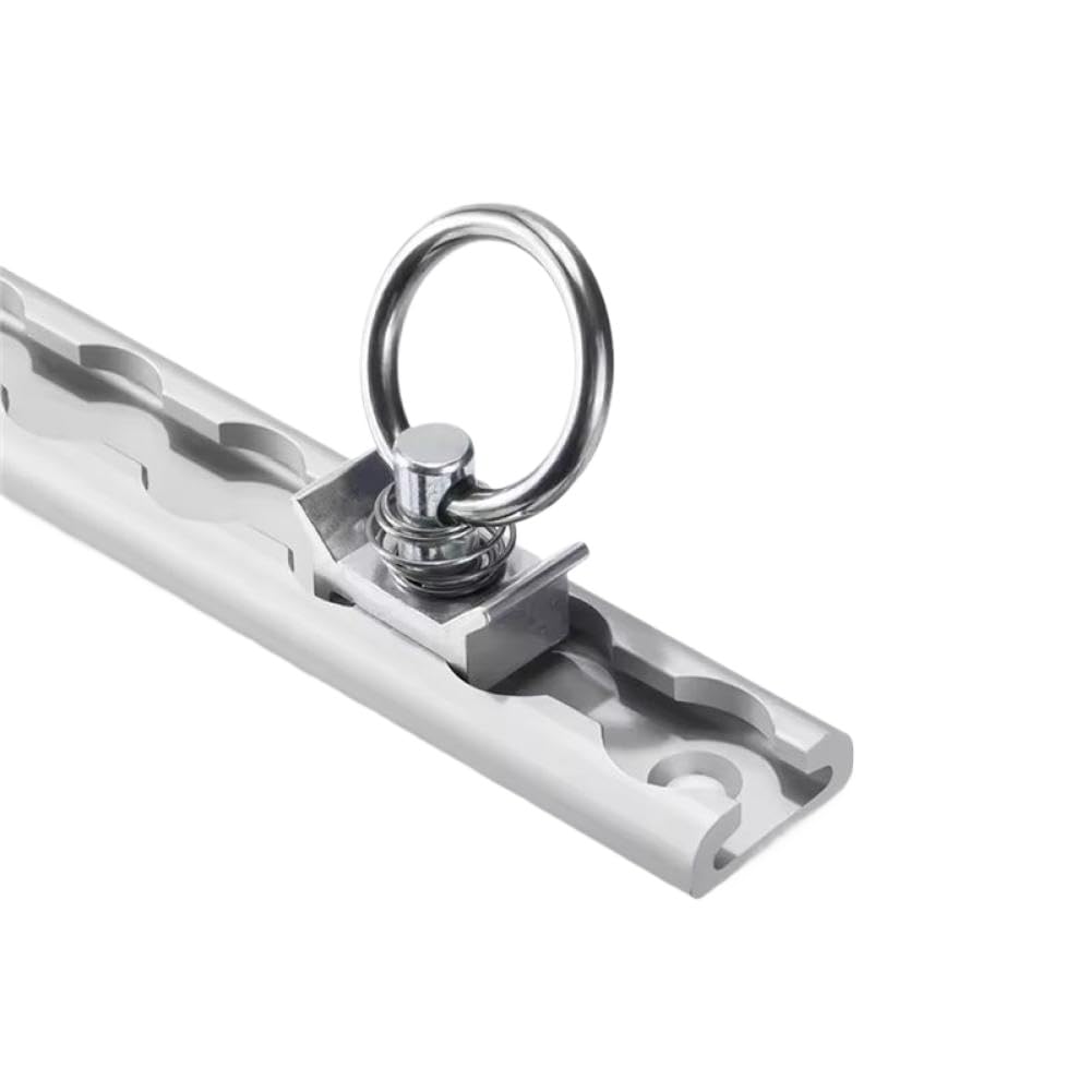 Kit de Riel de Carril en L con Accesorios de Perno Único 19.7 Pulgadas Compatible con RV Remolque Cerrado Furgoneta 1 Juego