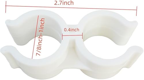 Miniatura 2 de SZYNLIF 8 piezas de clip de barco Bimini para anti sonajero Bimini Brace Seguridad Barco Accesorios Bimini Top Pole Clips Soporte Bimini Pole Clips