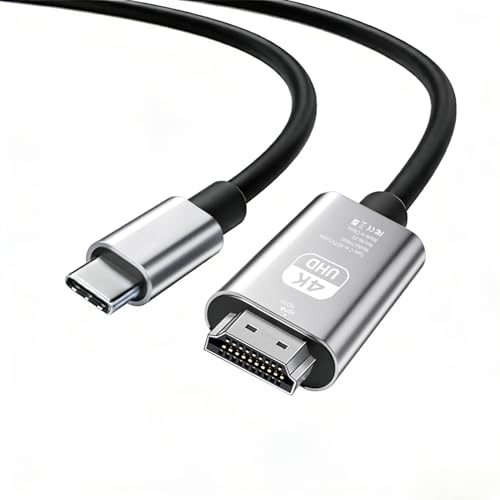 HDMI Type-C to HDMI �P�[�u�� 1.8m�y4K �Ή� HDR�Ή�/DP Alt���[�h�Ή��@��̂ݎg�p�\�zUSB C�^�C�vC HDMI�ϊ��P�[�u�� �X�}�z�ƃe���r���Ȃ��P�[�u�� iPhone 17 Pro Max 17 Pro 17/1