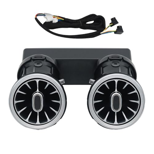 Rejillas Ventilación Coche Para Mercedes Para Benz Clase A W177 2019-2024 Salida De Aire Acondicionado Trasero Lámpara De Luz Ambiental LED Ventilación De Aire De Turbina Parrilla Delantera