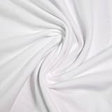 FabricLA Cotton Spandex Jersey Fabric - 10 oz, 4-Way Stretch, 60' Inch Wide by The Yard – Skirts,...