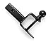 Camco Black Boar ATV/UTV Multi-Hitch – 2” Hitch Ball, 2” Shank, 6” Long – 2” Rise, 2,000 lb Capacity – Winch Strap Loop & 5/8” Pin Hole – Powder-Coated Steel (66025)