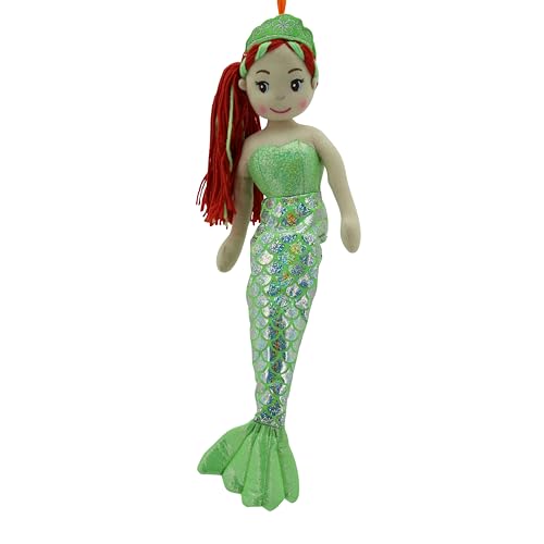 Sweety Toys 13371 Stoffpuppe Meerjungfrau Plüschtier Prinzessin 45 cm grün- Little Mermaid