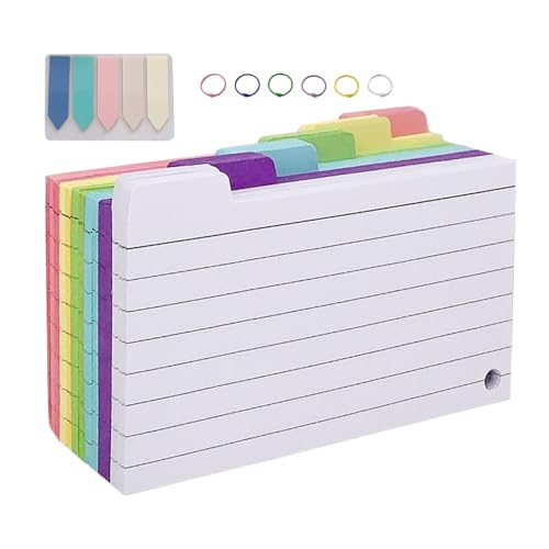 Tarjetas en blanco – 300 tarjetas de aprendizaje de cartón 120 g/m², accesorios educativos para estudios, preparación de exámenes, oficina y uso diario como tarjetas de índice