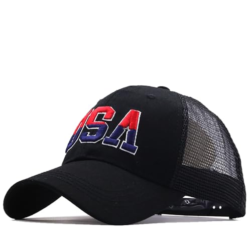 Image of Trucker Hat Distressed Baseball Cap Golf Cap Adjustable Sportswear Hat for Men Women Unisex