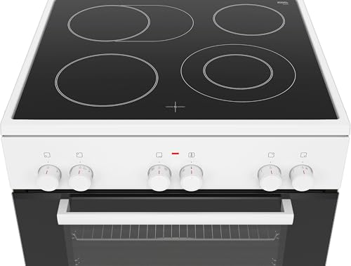 Bosch HKA090220 Serie 2 Elektro-Standherd, 60 cm breit, 3D Heißluft Backen auf 3 Ebenen, erweiterbare Kochzone für großes Kochgeschirr