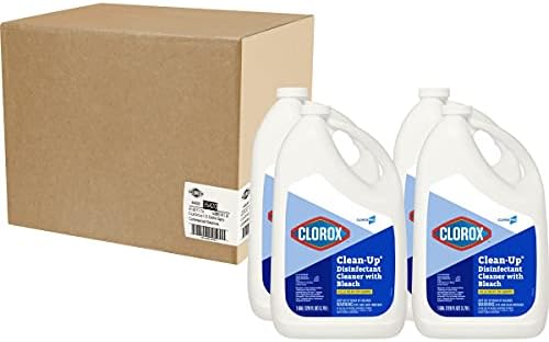 CloroxPro Clean-Up All Purpose Cleaner with Bleach, Clorox Healthcare Cleaning and Industrial Cleaning, Original, 128 Ounces (Pack of 4) - 35420