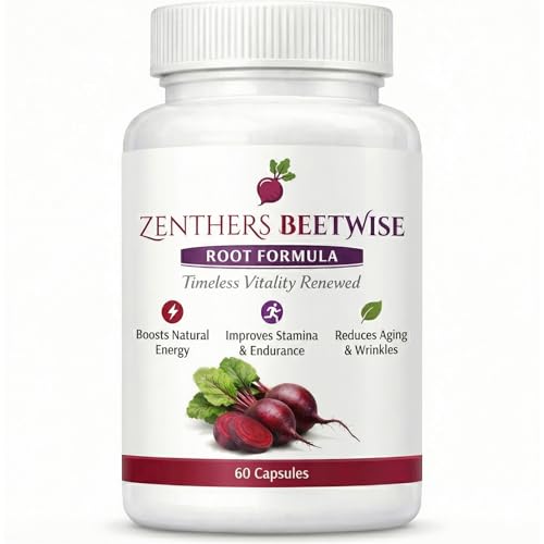 ETUIH Zenthers Beetwise Beetwise By Zenther Zenthers Beetwise Root Formula Cold Pressed Vegan-Friendly Non-GMO 60 Capsules (1pcs)