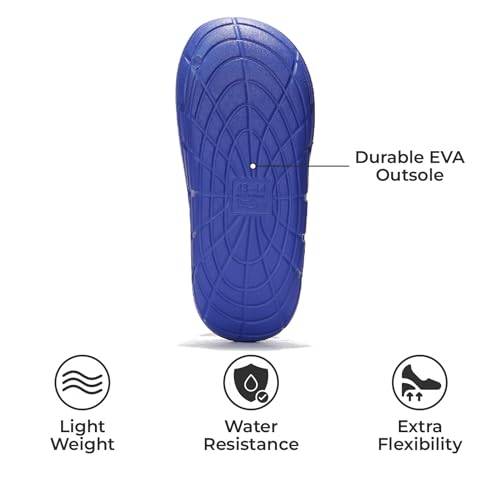 Image of Project Cloud Mens Sandals - Lightweight and Flexible EVA Recovery Slides for Men with Ultra Bouncy Latex Insole - Comfortable Water Resistant Slippers for Men Footwear (Dean,Blue, 5.5)