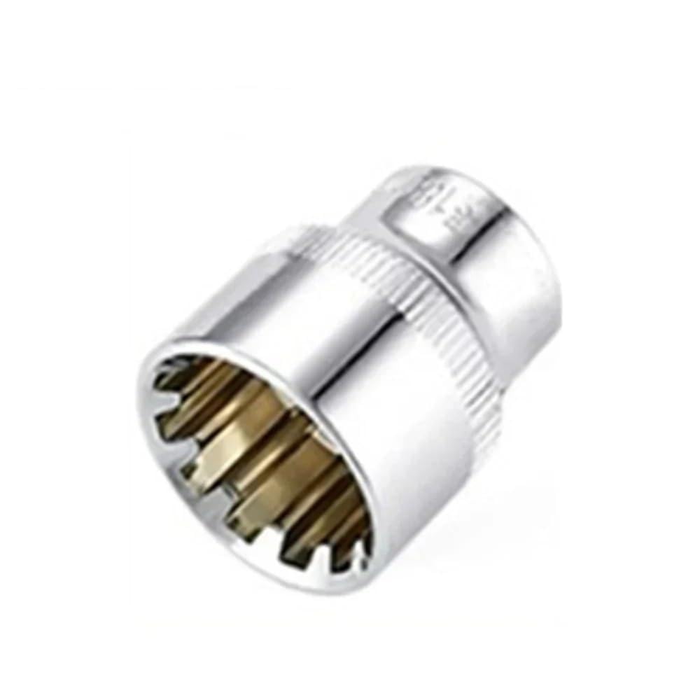 Douille 12 pans 3/8 en acier robuste pour clé à cliquet 6-24mm