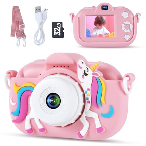 Kids Camera Toys for 3-8 Year Old Girls and Boys, Children Digital Camera with...