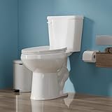 HOMLYLINK 18 Inch Elongated Tall Toilet for Seniors, ADA High Toilet for Bathroom, Two-Piece Water Save Single Flush 1.0 GPF, Comfort Bowl Heigh 17 Inch, 12 Inch Rough-in, White