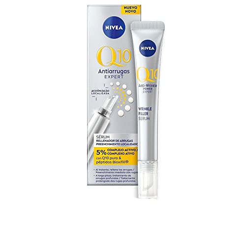 NIVEA Q10 Expert Anti-Falten-Serum, konzentrierte Behandlung, 15 ml, straffendes Serum, reduziert Falten und Linien, auffüllende Wirkung, trockene Haut, Mischhaut, 15 ml
