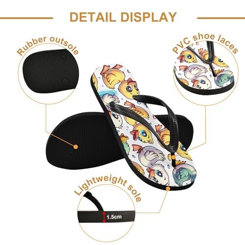 Burbuja Cute Ducks Flip Flops for Women Men, Soft Thong Sandals Rubber Slippers for Pool Beach Essentials3