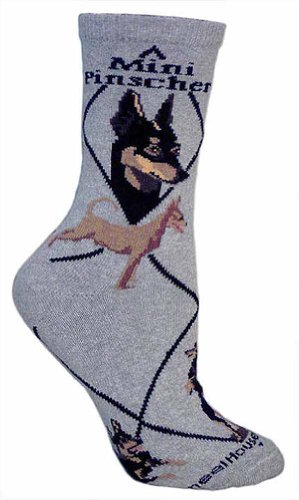 Wheel House Designs Women's Miniature Pinscher Socks
