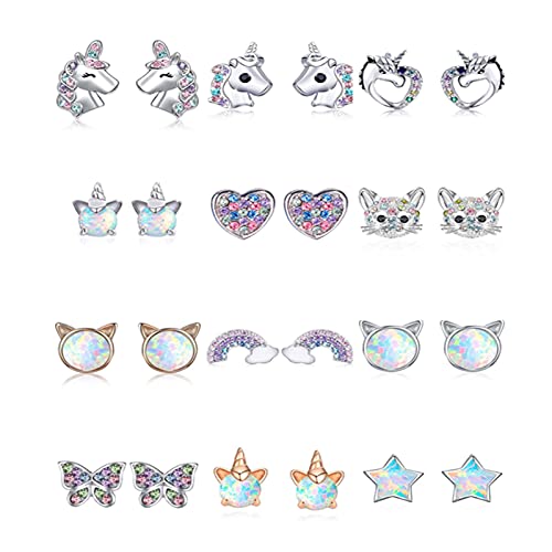 Waczecr 12 Paar Silber Tropfen Ohrringe Sets Cover