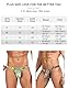 ohyeahlady String Tanga Herren Sexy Unterwäsche für Mann T-Back Slip Beule Ouvert Höschen Männer Große Größen Reizwäsche Sissy Dessous Low-Rise Unterhosen Thong Ouvert Underwear Grün M