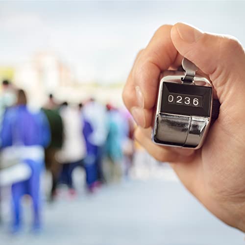 kwmobile Handzähler Counter Klicker Schrittzähler - Mechanischer Mengenzähler ohne Batteriebetrieb - Metallgehäuse mit Ring für Fingerhalt