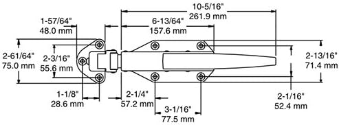 Kason COMPLETE LOCKING LATCH KIT - Kason 77 - Flush