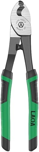 Miniatura 9 de LAOA Cortador de cables Alicates de prensado de alta resistencia para cortar aluminio, cobre, cables de comunicación de alambre, 8 pulgadas