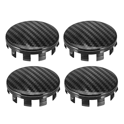 X AUTOHAUX 4 Pcs 56mm Wheel Center Hub Caps Hubcaps Covers Universal Rims Hub Cap Parts for Car Black Inner Diameter: 54mm / 2.12