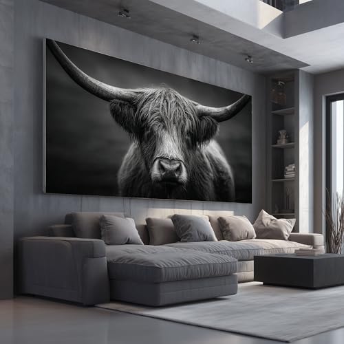 Cadre mural moderne de vache des Highland pour réchauffer un bureau ou une chambre