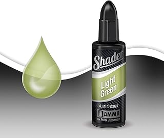 Ammo Mig Acrylic Shader 10ml - Light Green Shader - Model Building Paints and Tools # AMIG0863