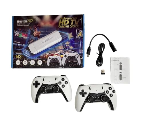 Image of Advanced 4K Ultra HD Game Stick M35 | Plug & Play HDMI Console | 30,000+ Retro Games | 2.4G Dual Wireless Controllers | 40+ Emulators Supported | 2025 Edition