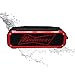 Budweiser Rugged Bluetooth Speaker, Wireless Shock Proof LED Flashlight Audio Sound Stereo Music Player (Water Resistant) Bluetooth Ultra Grip Portable Travel Speaker- Budweiser Red