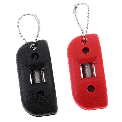 Milageto 2pcs/Set Handheld Sharpener Ice Skate Blade Hockey Sharpening Polish Stone