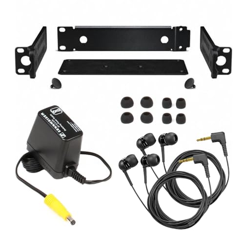 Image of Sennheiser EW IEM G4-Twin Bundle - Wireless in-Ear Monitor System | Stage-Ready Kit Comes with Pig Hog PHM10 8mm Mic Cable, 4-Pack Blucoil AA Batteries and Polishing Cloth