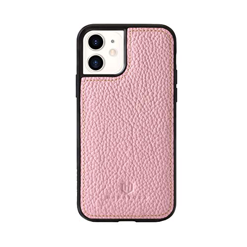 iPhone11 本革ケース シュリンクカーフレザー 耐衝撃 ハンドメイド ギフト おしゃれ シンプル 大人可愛い メンズ レディース スマホケース 桃色 桜 サクラ ベビーピンク ピンク SPG-11-Pink